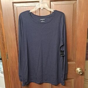 Torrid Blue Long Sleeve Tee